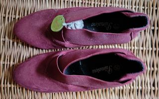 Zapatos de tacón burdeos talla 38