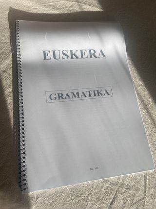 Cuaderno Gramática de Euskera
Nivel B2