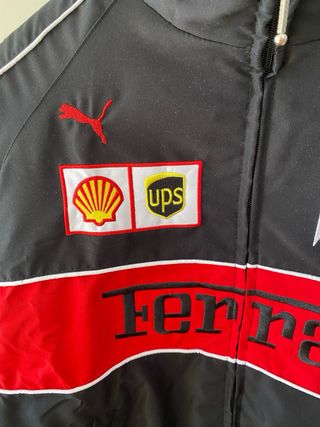 Chaqueta Ferrari Racing Negra y Roja