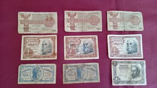 Lote Billetes Antiguos España Pesetas