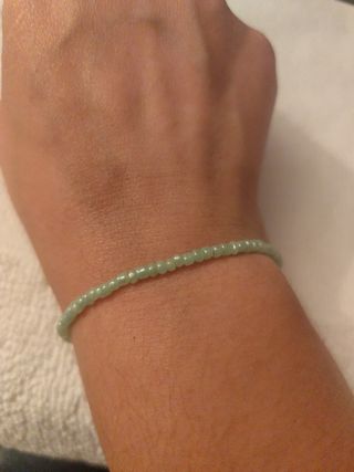 Pulsera de cuentas azul y verde