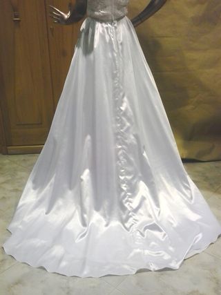 Vestido Novia Disfraz Blanco Talla Única