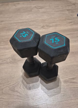 Mancuernas hexagonales 7.5 kg (par)