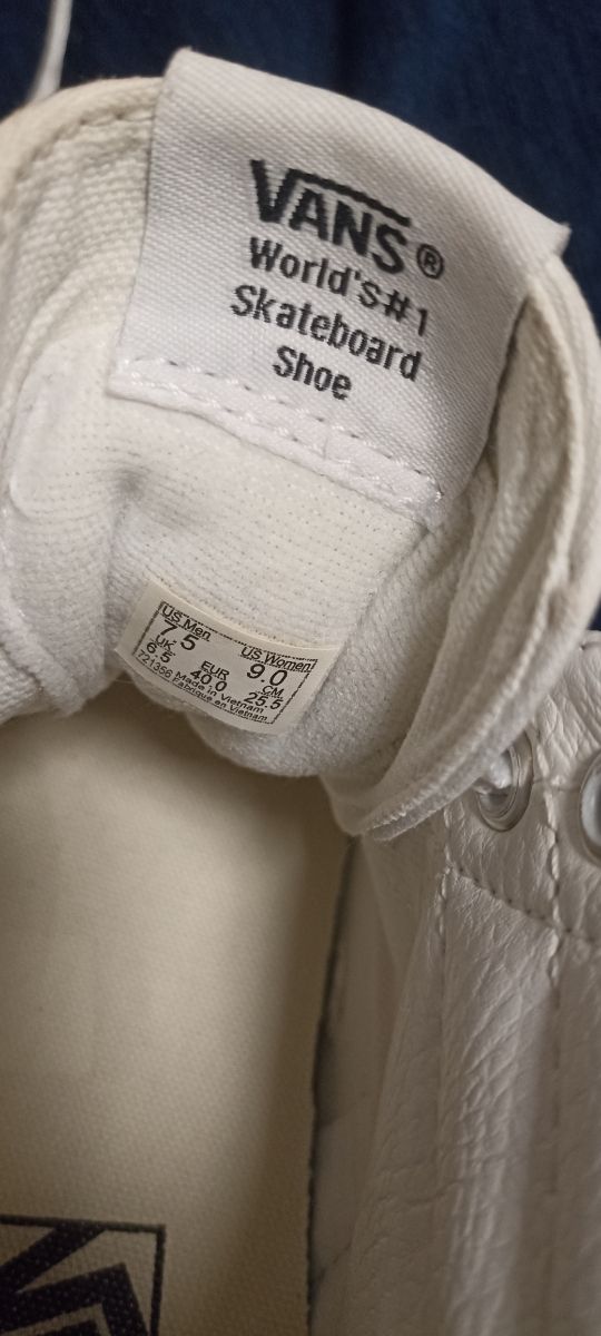 Zapatillas VANS Botines Blancas Talla [Talla]