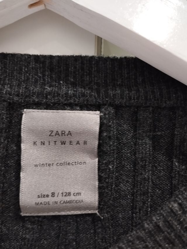 Jersey niña Zara gris