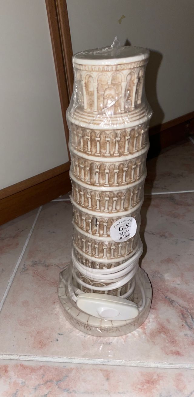 Lampada Torre di Pisa in ceramica