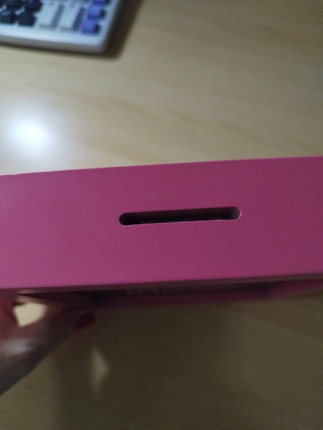 Hucha Ahorra o Nunca Rosa