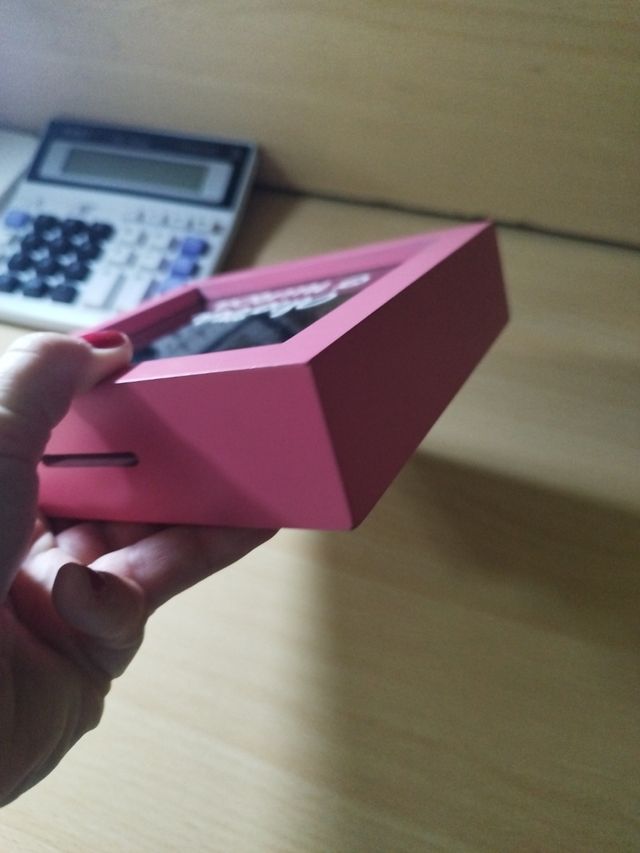 Hucha Ahorra o Nunca Rosa