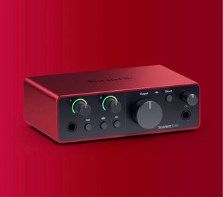 Focusrite Scarlett Solo Tarjeta de Audio Roja