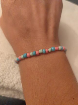 Pulsera con elefante y cuentas