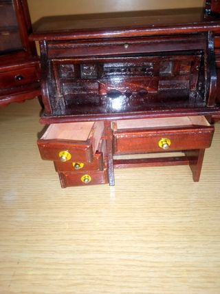 Muebles Miniatura Casa Muñecas Madera Vintage