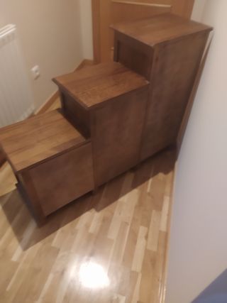 Mueble Escalera Madera Estilo Colonial