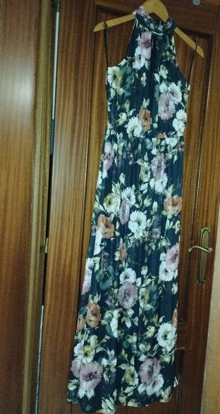 Vestido largo floral para eventos