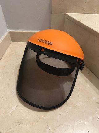Casco Protección Trabajo Negro/Naranja