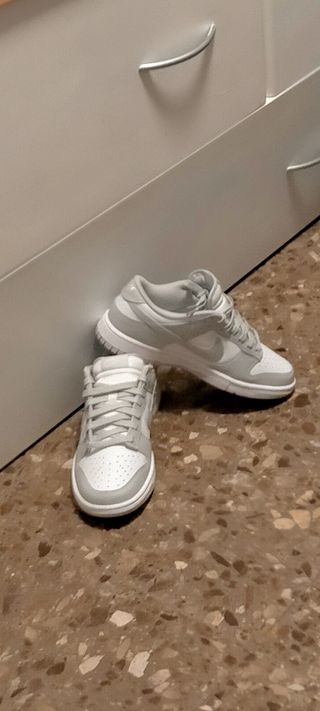 Zapatillas Nike Dunk Low Talla 40 Gris/Blanco