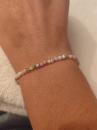 Pulsera de cuentas de concha con bola de acero ino