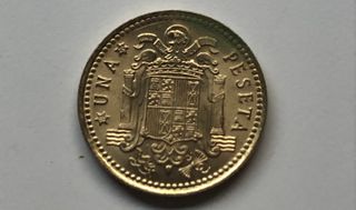 Moneda 1 Peseta 1975 Juan Carlos I Rey de España