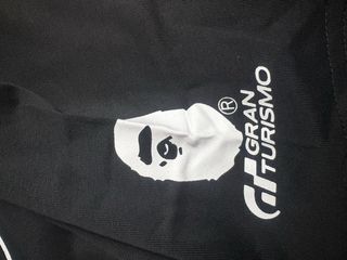 Camiseta BAPE Negra con Raya Roja