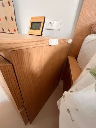 Struttura letto pieghevole Malm+materasso+tavoli