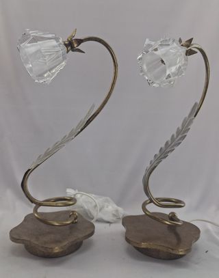 Pareja Lámparas Vintage Art Déco 