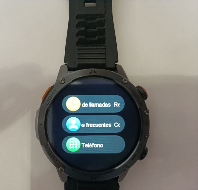 Reloj Inteligente Deportivo Negro + correa acero