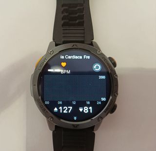 Reloj Inteligente Deportivo Negro + correa acero