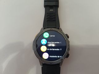 Reloj Inteligente Deportivo Negro + correa acero