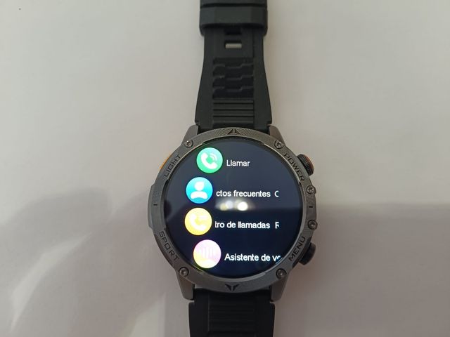 Reloj Inteligente Deportivo Negro + correa acero