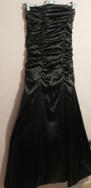 Vestido de fiesta negro largo