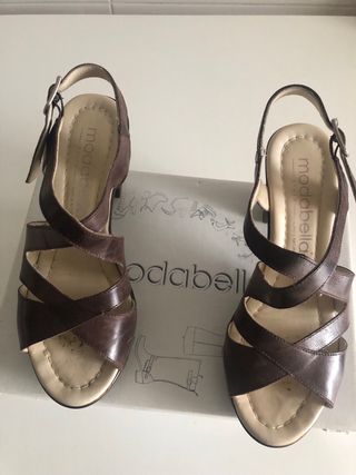 Sandalias de piel mujer