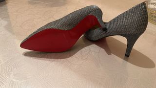 Zapatos de tacón GUAPISSIMA mujer gris/plateado