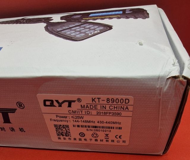 Radio Coche QYT KT-8900D Dual Band