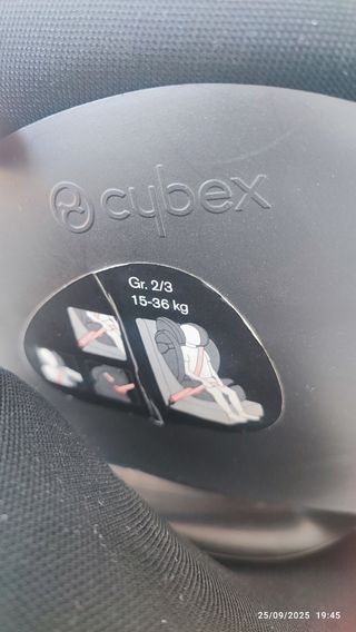Silla coche Cybex 2/3 Isofix,3/12año. Regalo funda