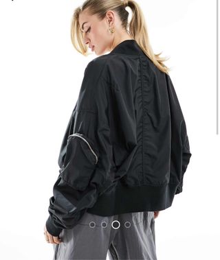 Chaqueta Bomber Nike Negra Mujer