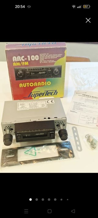 Radio cassette de coche vintage, Supertech