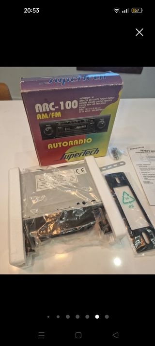 Radio cassette de coche vintage, Supertech