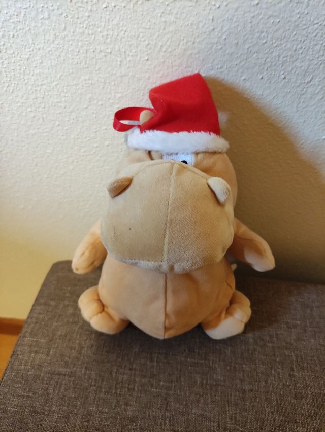 Peluche Ippo con Cappello Babbo Natale
