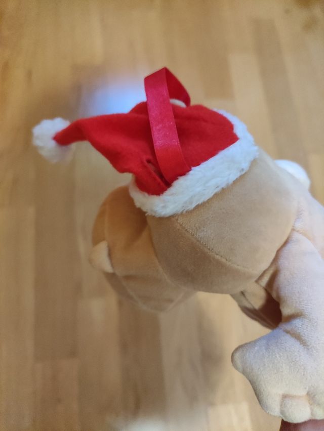 Peluche Ippo con Cappello Babbo Natale