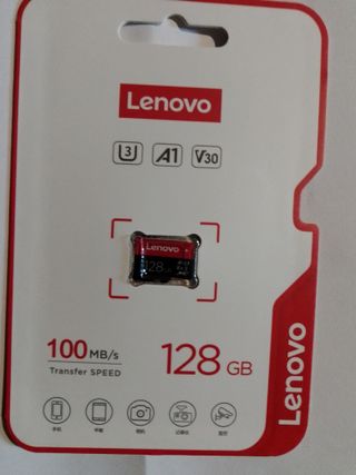 Tarjeta MicroSD Lenovo 128GB Clase 3 A1 V30