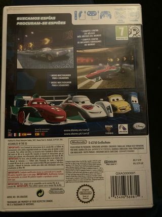 Juego Cars 2 Wii Disney Pixar