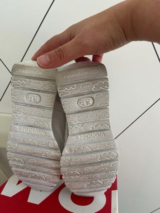 Wonders N36 Zapatillas Plata/Blanco