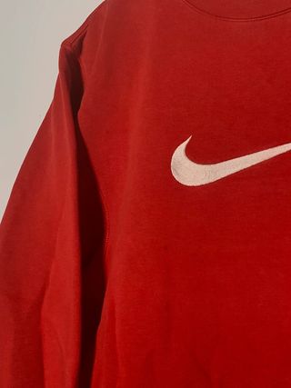 Sudadera Nike vintage, jersey retro rojo