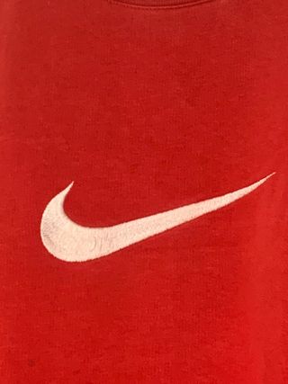 Sudadera Nike vintage, jersey retro rojo