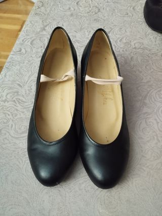Zapatos Flamenco Niña Talla 35 Negros
