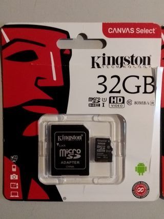 Tarjeta Micro SD Kingston 32GB + Adaptador