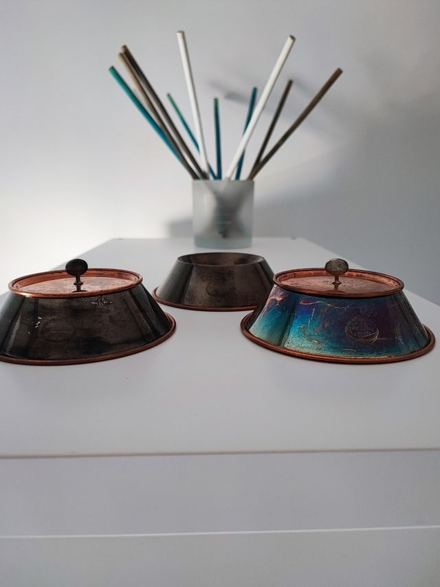 Trussardi ciotole rame set 3 pezzi