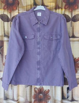Cazadora unisex Zara Morada Nueva