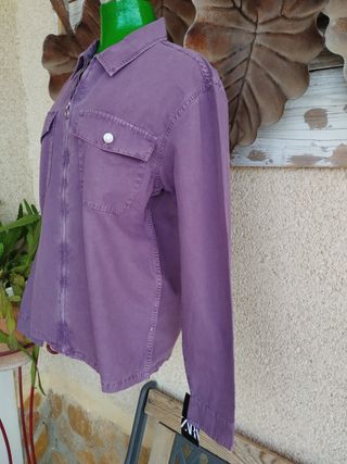 Cazadora unisex Zara Morada Nueva