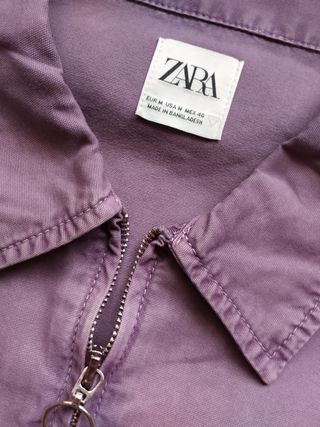 Cazadora unisex Zara Morada Nueva
