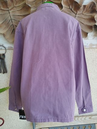 Cazadora unisex Zara Morada Nueva
